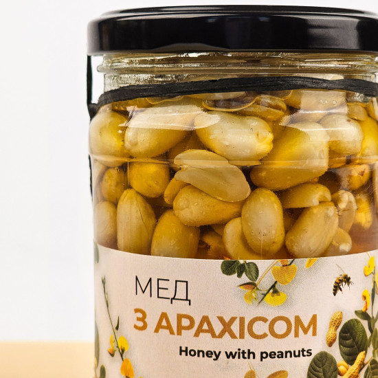 Мед с арахисом ЭКО-МедОК, 320 грамм