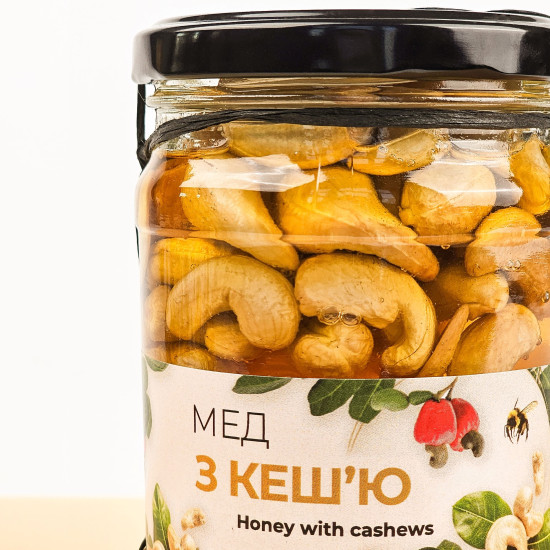 Мед с кешью ЭКО-МедОК, 320 граммов