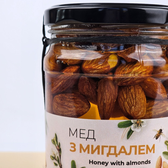 Мед с миндалем ЭКО-МедОК, 320 грамм