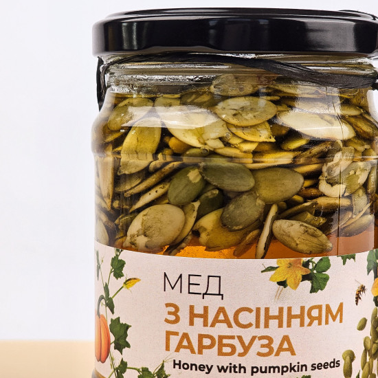 Мед с семечкой тыквы ЭКО-МедОК, 320 грамм
