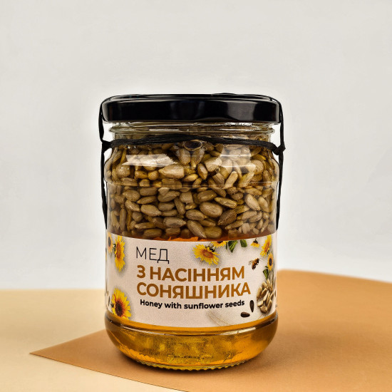 Мед с семечкой подсолнуха ЭКО-МедОК, 320 грамм