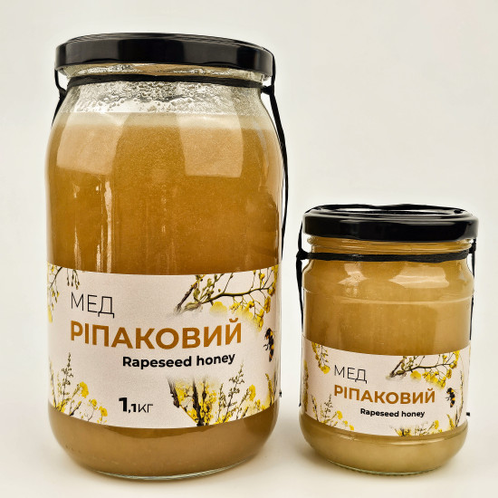 Мед рапсовый ЭКО-МедОК, 1,1 кг