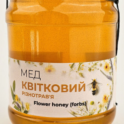 Мед цветочный (разнотравье) ЭКО-МедОК, 350 грамм