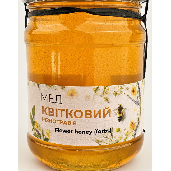 Мед цветочный (разнотравье) ЭКО-МедОК, 350 грамм