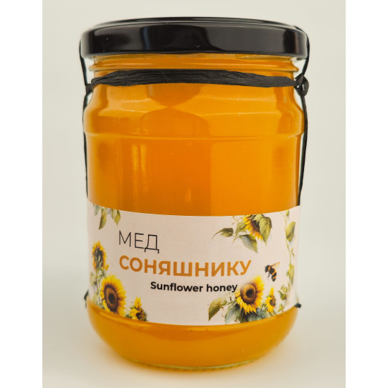Мед подсолнечника ЭКО-МедОК, 350 грамм