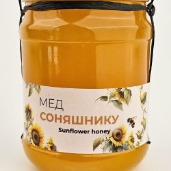 Мед подсолнечника ЭКО-МедОК, 350 грамм