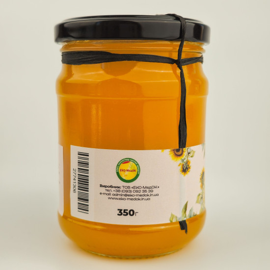 Мед подсолнечника ЭКО-МедОК, 350 грамм