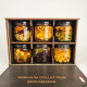 Premium gift set of MIXUP honey in a wooden box (6 desserts)