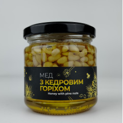 Премиум десерт Мед с кедровым орехом, ЭКО-МЕДОК