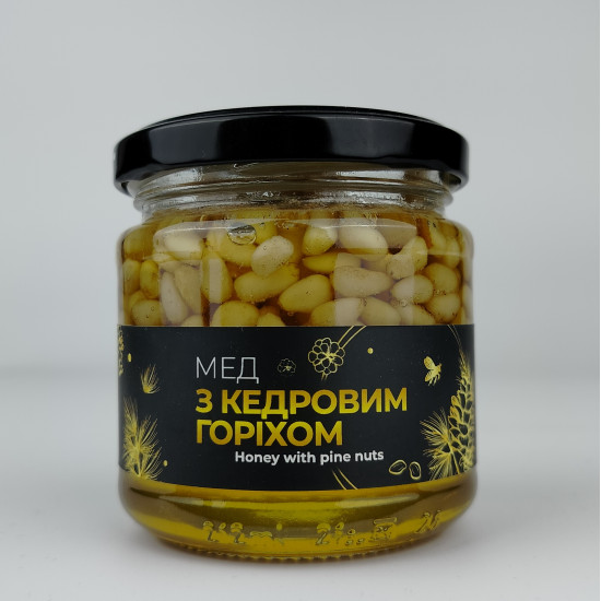 Премиум десерт Мед с кедровым орехом, ЭКО-МЕДОК