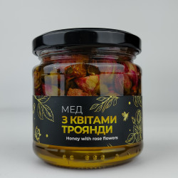 Премиум десерт Мед с цветами розы, ЭКО-МЕДОК