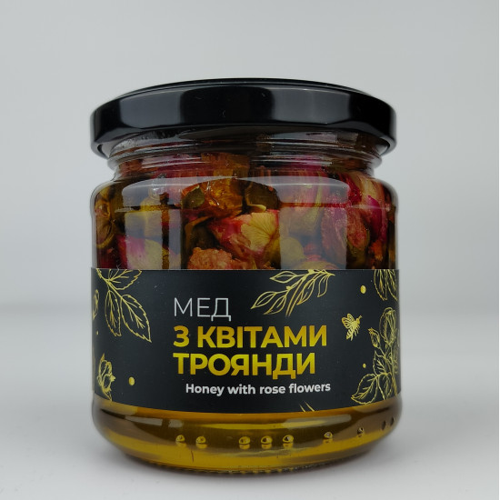 Премиум десерт Мед с цветами розы, ЭКО-МЕДОК