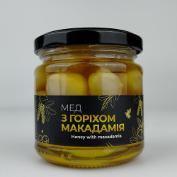 Премиум десерт Мед с орехом макадамия, ЭКО-МЕДОК