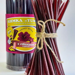 Стік з медом Гібіскус (каркаде) «НЯМКА», по 10 грамів (100 шт)
