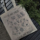 Сумка-шоппер "Plant These, Save the Bees", бежевая, черные цветы, ЭКО-МедОК